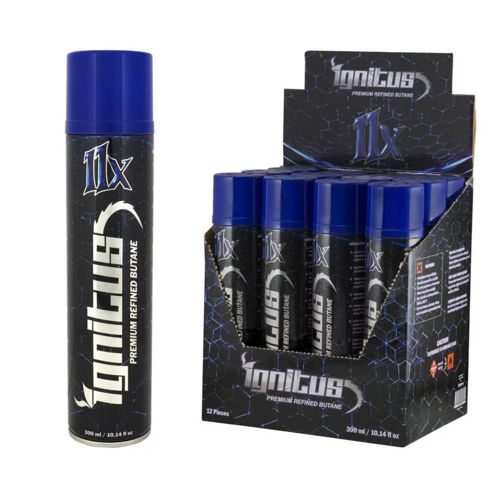 Ignitus 11x Premium Refined Butane (12pcs) 300ml / 10.14 floz