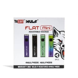 Yocan Wulf Flat Mini 510 Variable Voltage Battery (9ct)