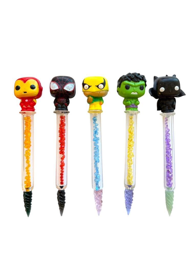 DB66 - Assorted Cartoon Characters Glass Dabbers (Pack of 6) (Unit Cost $4.99)