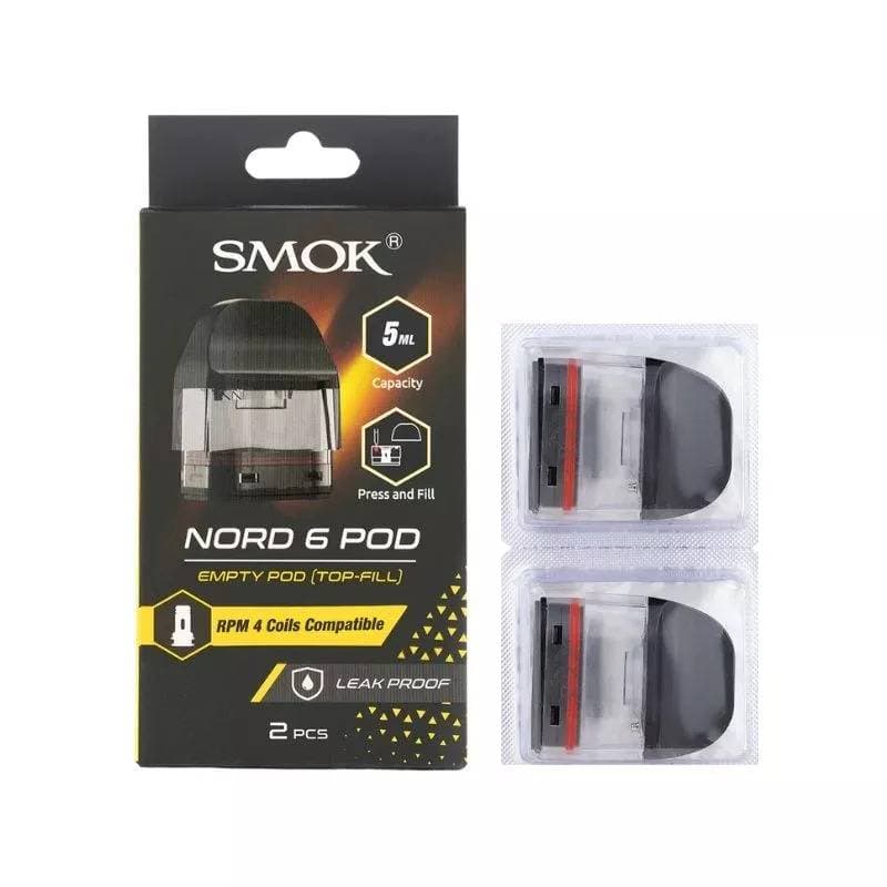 SMOK Nord 6 Empty Pod Top Fill 5ML (2ct)