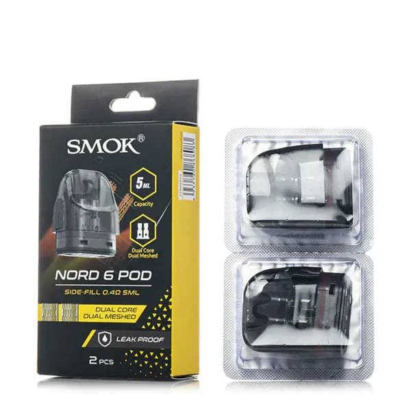 SMOK Nord 6 Side Fill 0.4OHM Pod Dual Meshed (2ct)