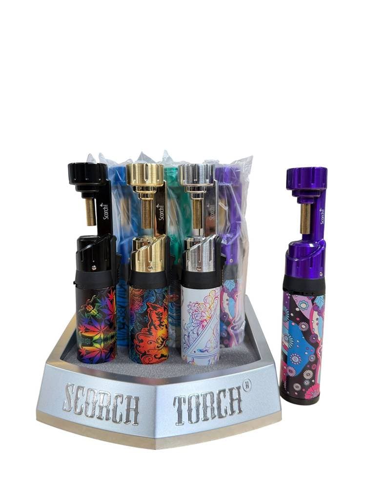Scorch Torch 61888 7.75" Tall Single Flame Cylindrical Torch (9ct)