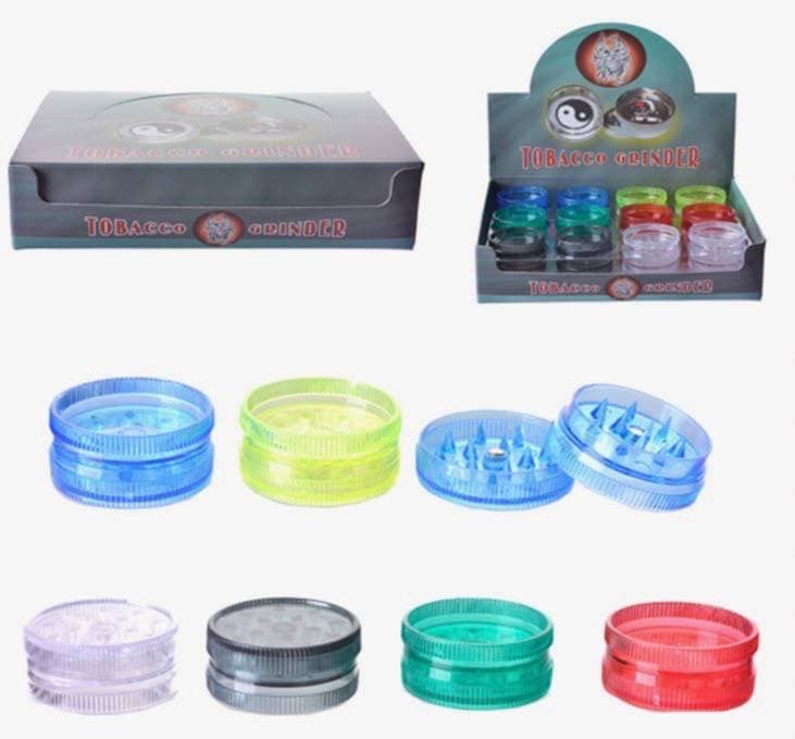 GR53 - 30MM 2 Parts Plastic Grinder (24ct) (Unit Price $0.37)