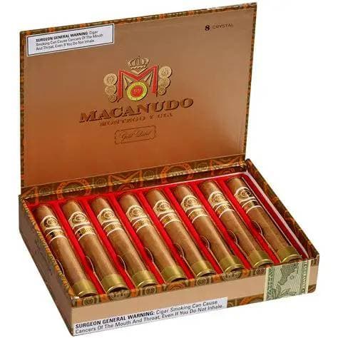 Macanudo Gold label Crystal Tube, 5.5 x 50 (Box of 8)