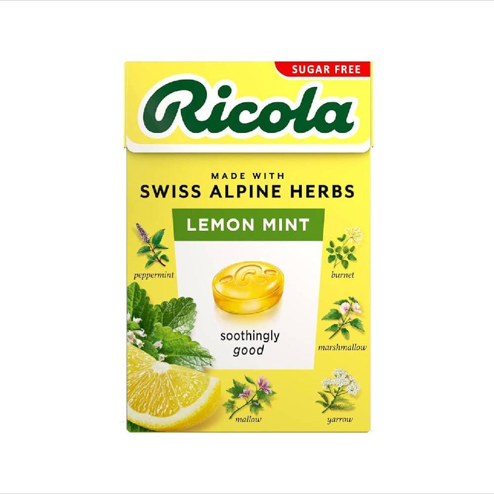 Ricola Swiss Alpine Herbs Lemon Mint Candies (10ct) (Unit Cost $2)