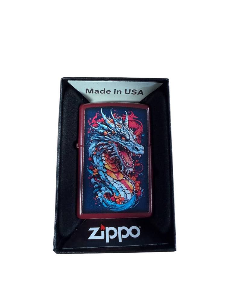 Zippo Lighter 47509 Colorful Dragon Design