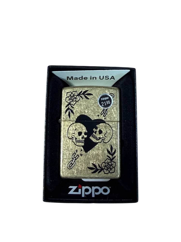 Zippo Lighter 47513 Love Skull Design