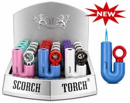 Scorch Torch 61878 3" Tall Single Flame Ergo Torch Lighter (9ct)