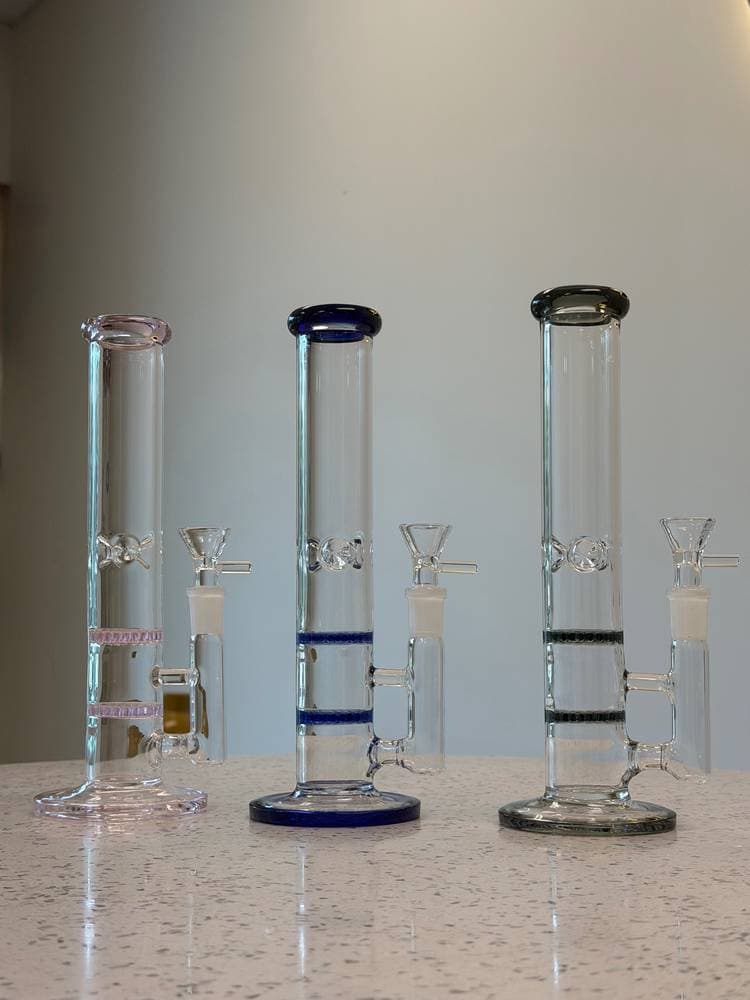 C61 - 10" Assorted Colors Double Perc Straightshooter