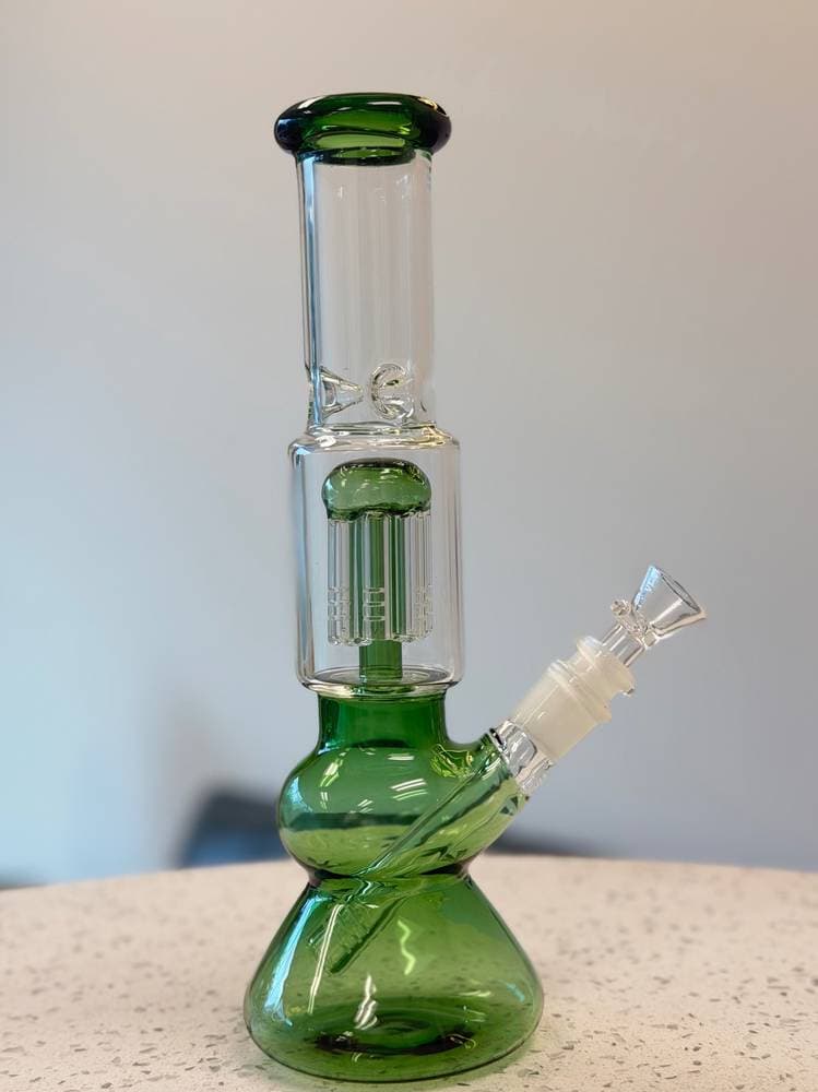 K33 - 11" Green Tree Perc Water Pipe