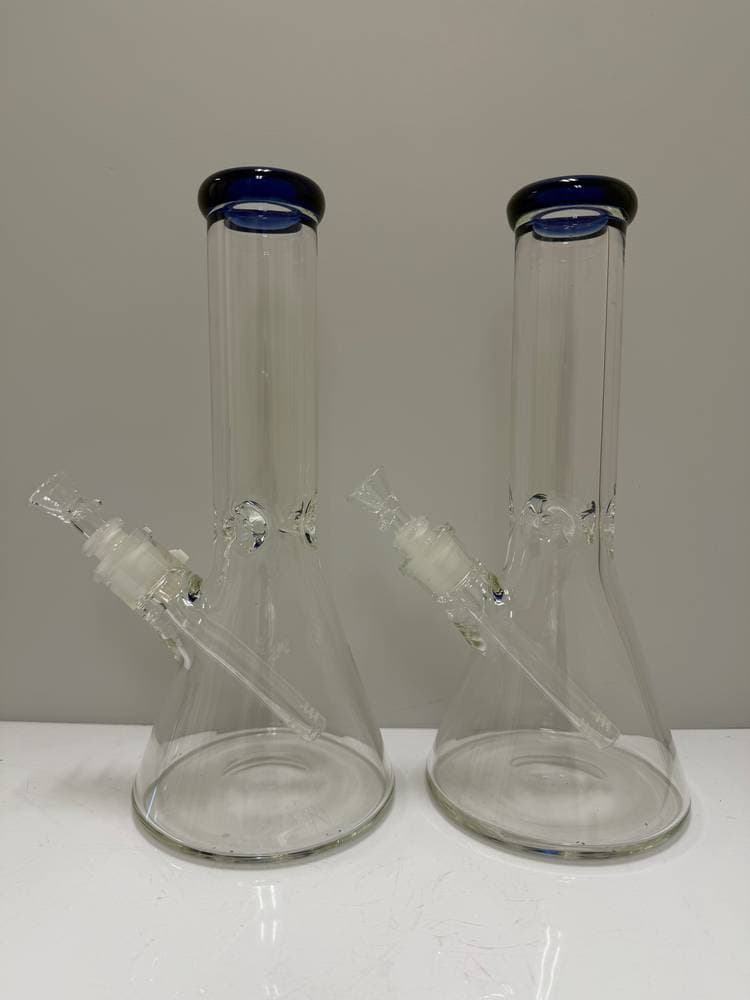K42 - 12" 7MM Clear Color Top Beaker
