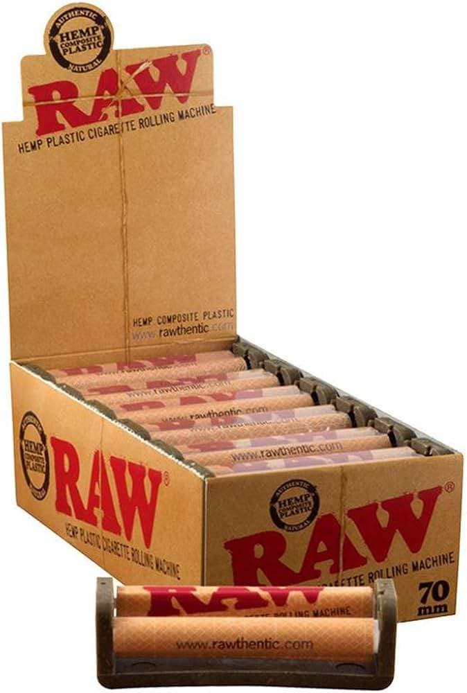 Raw Hemp Plastic Cigarette Rolling Machine 70MM Works with Single Wide