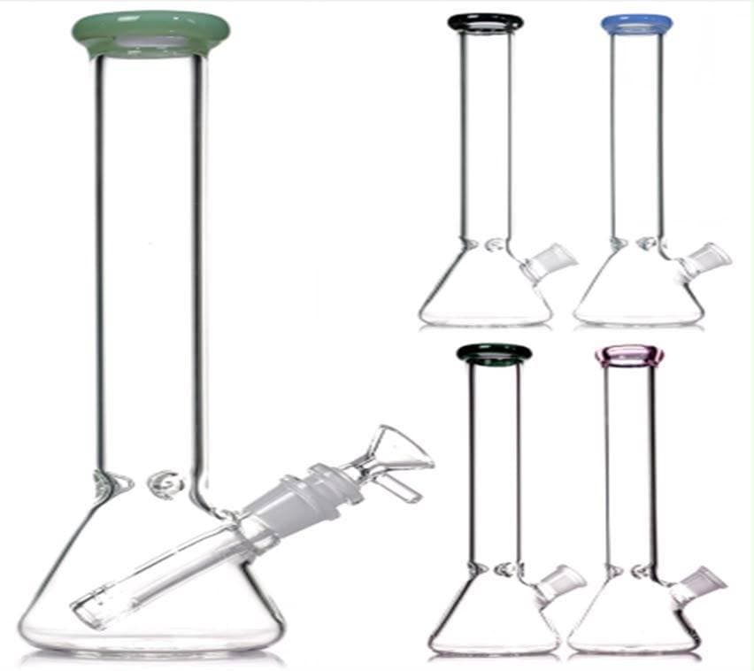 WP66 -- 12" Clear Beaker W/ Colored Lip