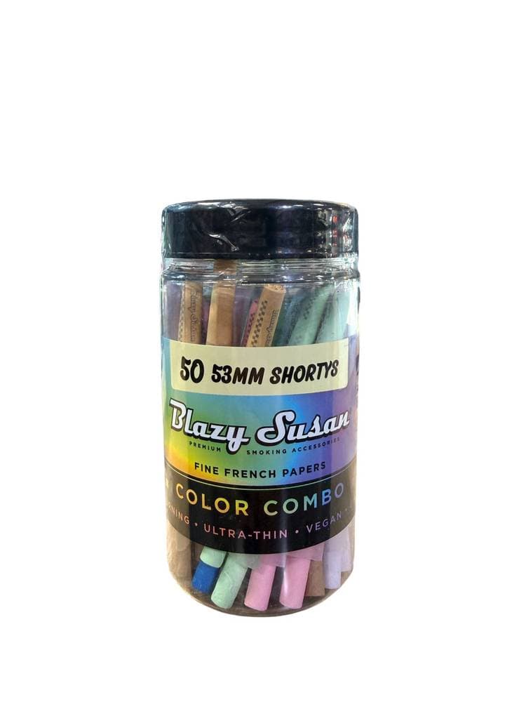 Blazy Susan Rainbow Cones 53MM Shortys (50ct)