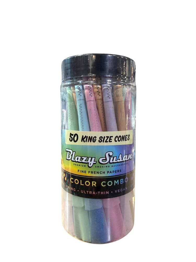 Blazy Susan Rainbow Cones King Size (50ct)