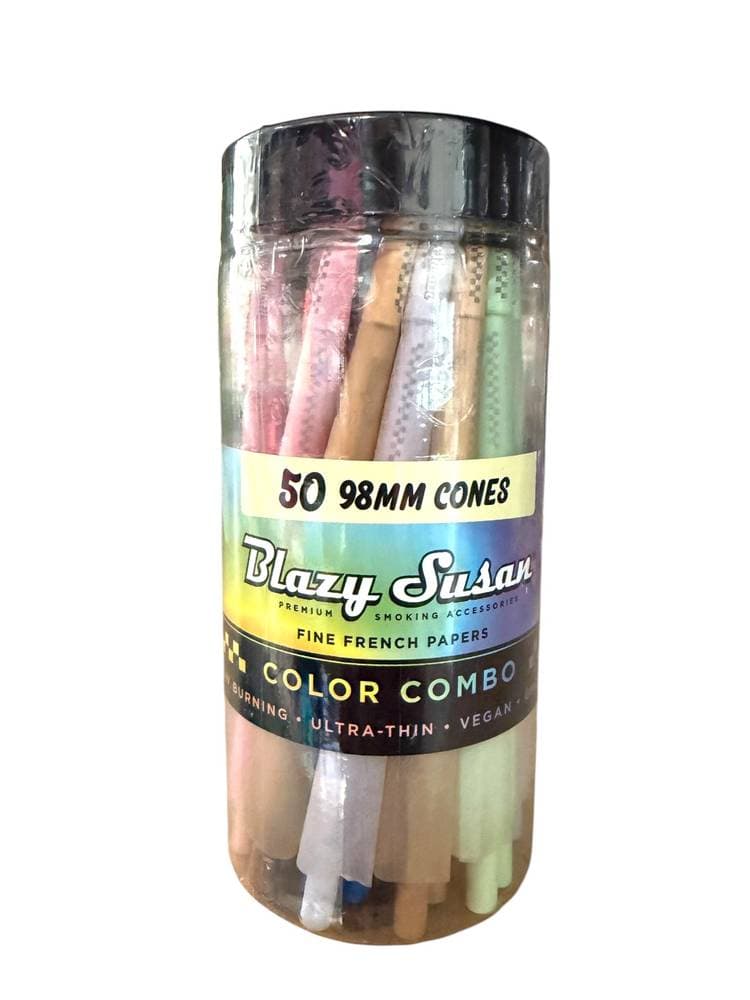 Blazy Susan Rainbow Cones 98MM (50ct)