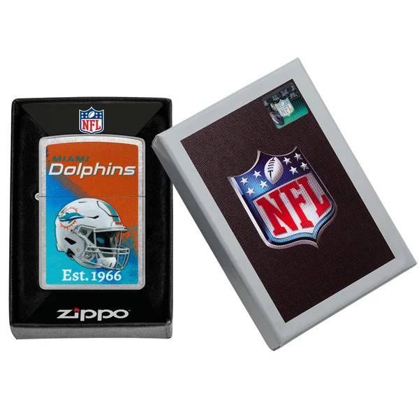 Zippo Lighter 47702 NFL Miami Dolphin