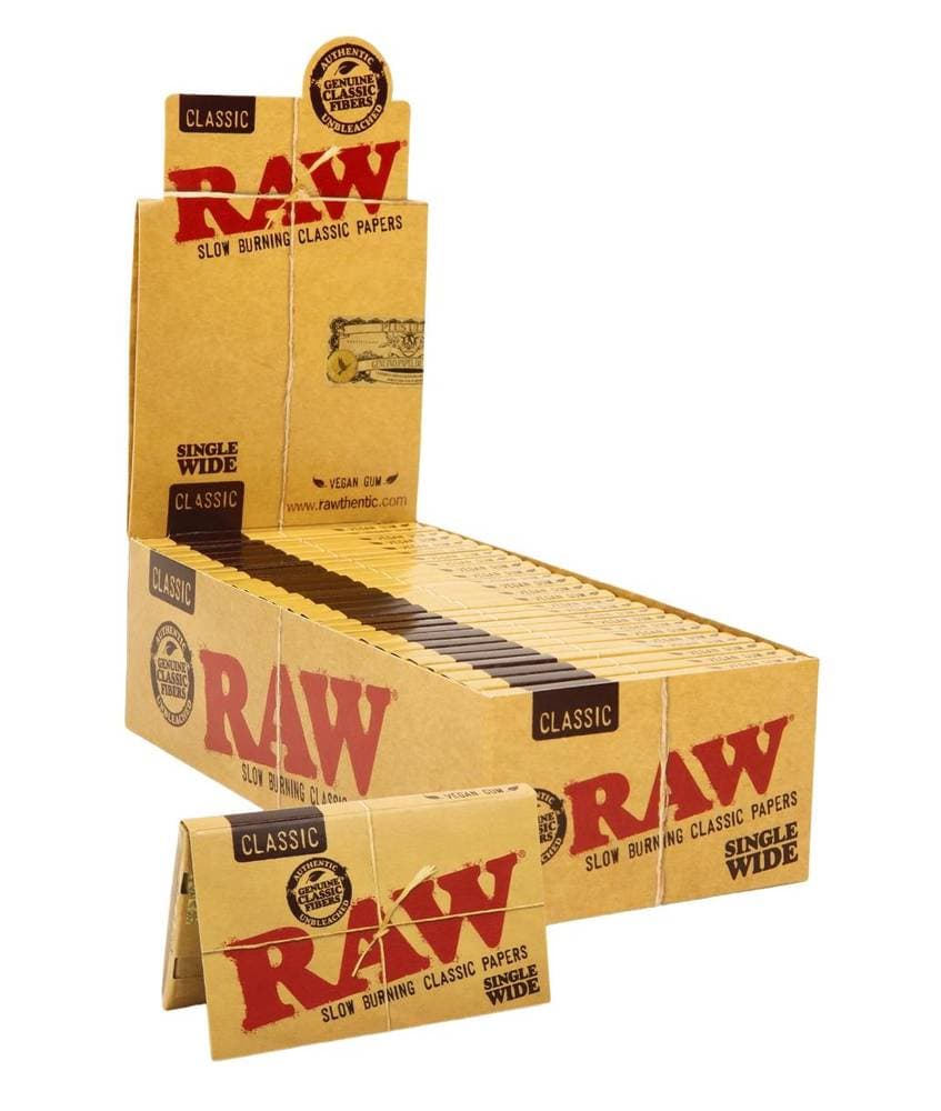 Raw Classic Single Wide Rolling Papers (25ct)