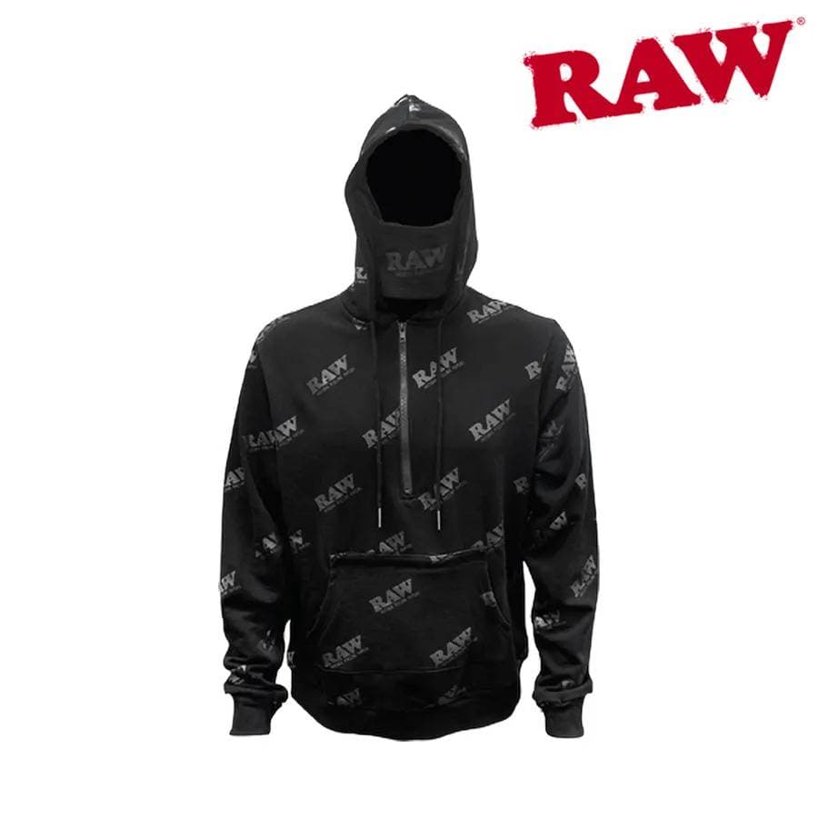 Raw Rolling Papers Rawlers Zip Hoodie Black (Medium)