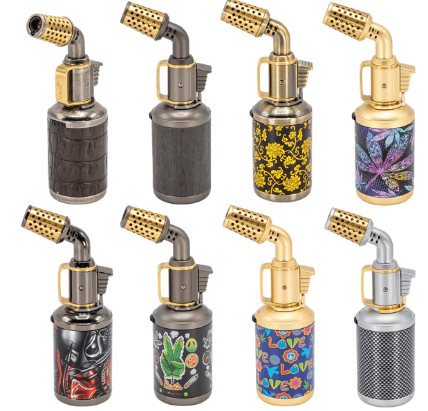 51676 Scorch Torch-Blow Torch-Hold Button Antiqued