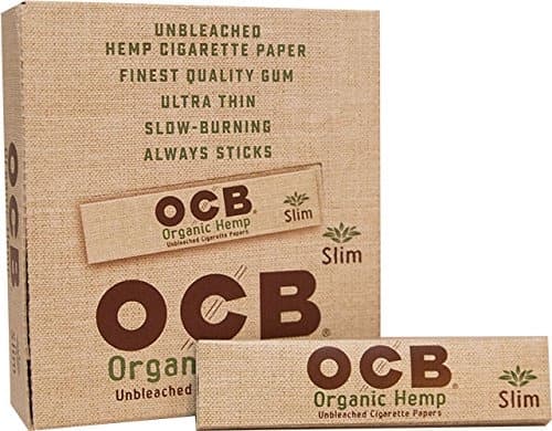 OCB Slim Organic Hemp Unbleached Rolling Papers