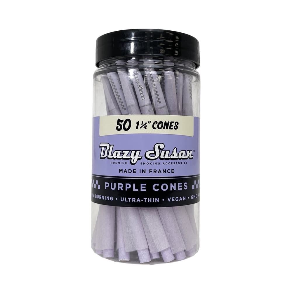 Blazy Susan Purple 1 1/4 Cones (50ct)