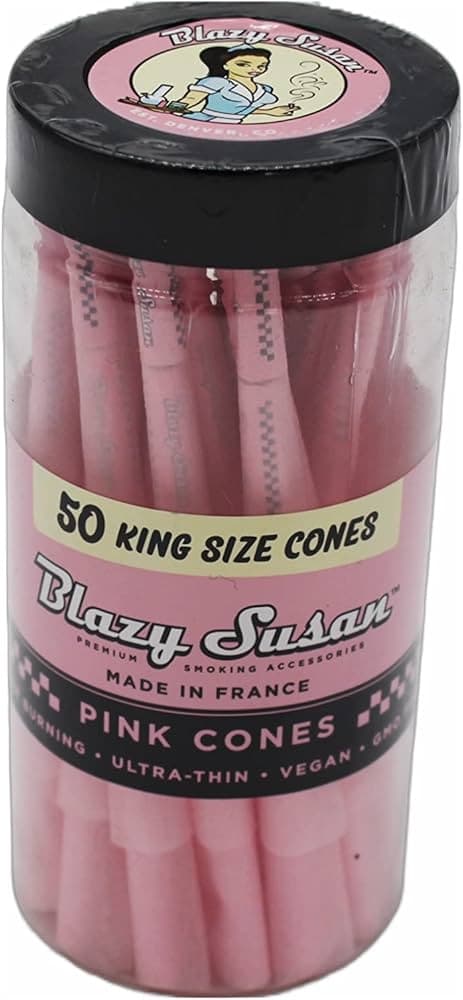 Blazy Susan Pink 50 King Size Cones