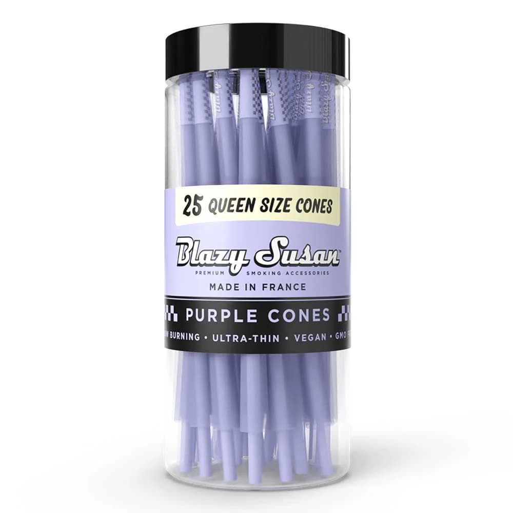 Blazy Susan Purple Cones Jar Queen Size (120MM) (25ct)