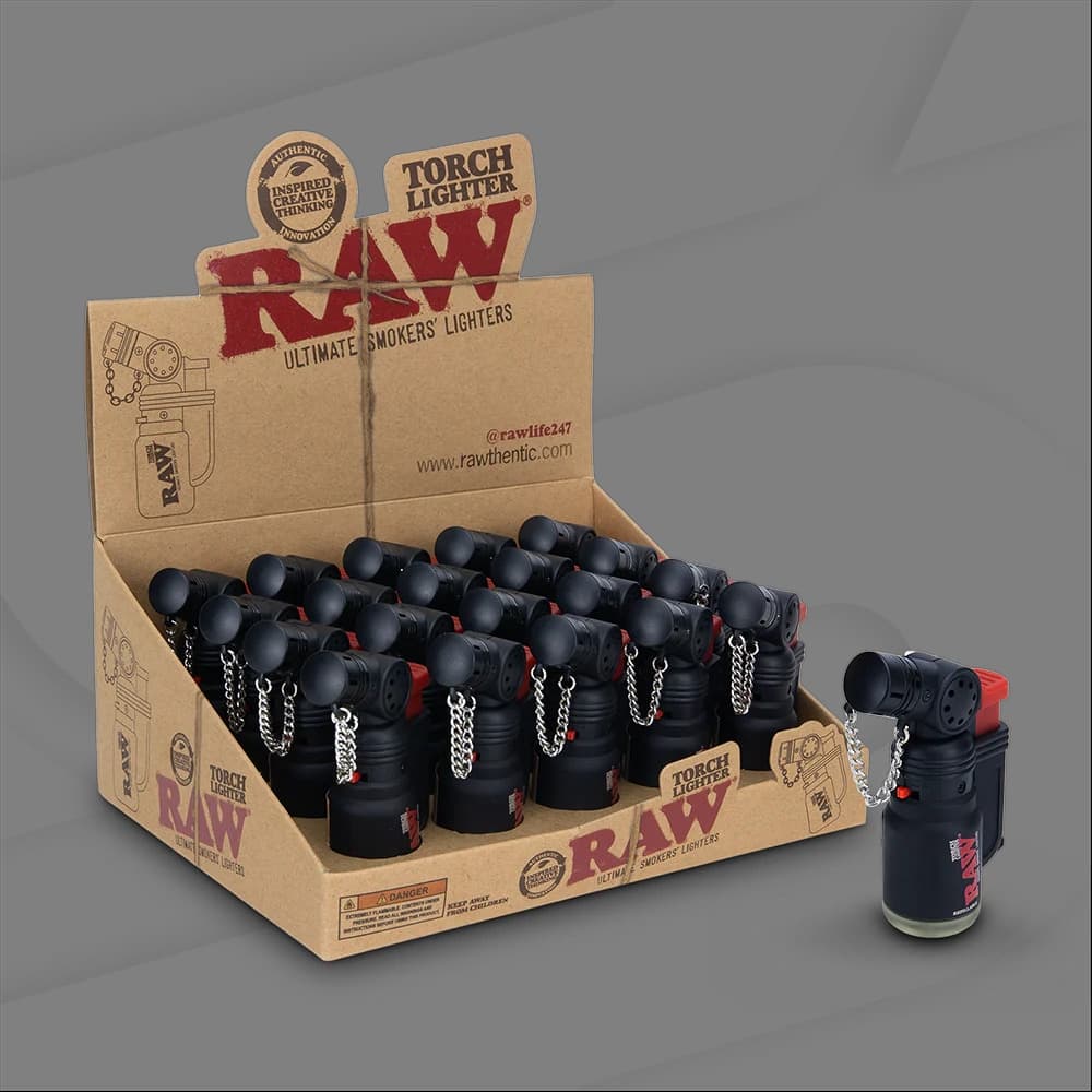 RAW Torch Lighter Black (20ct)