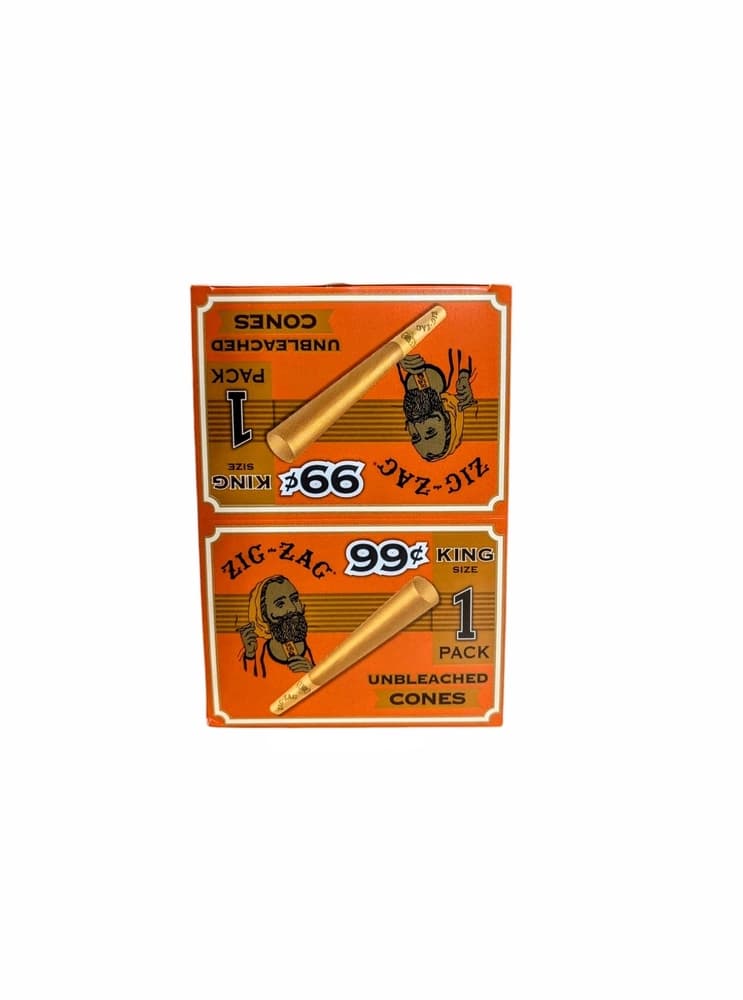 Zig-Zag Unbleached Cone (King Slim) (24ct)