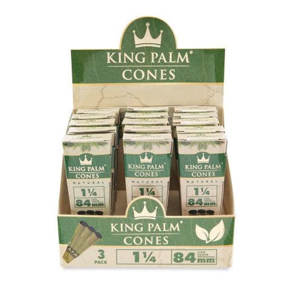 KING PALM 1 1/4 CONES 84MM-3 PACK