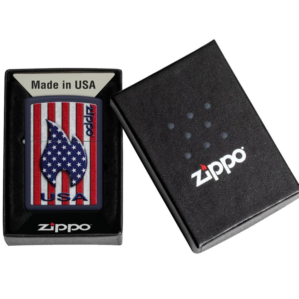 Zippo Lighter 48560 Zippo Patriotic Flame Design
