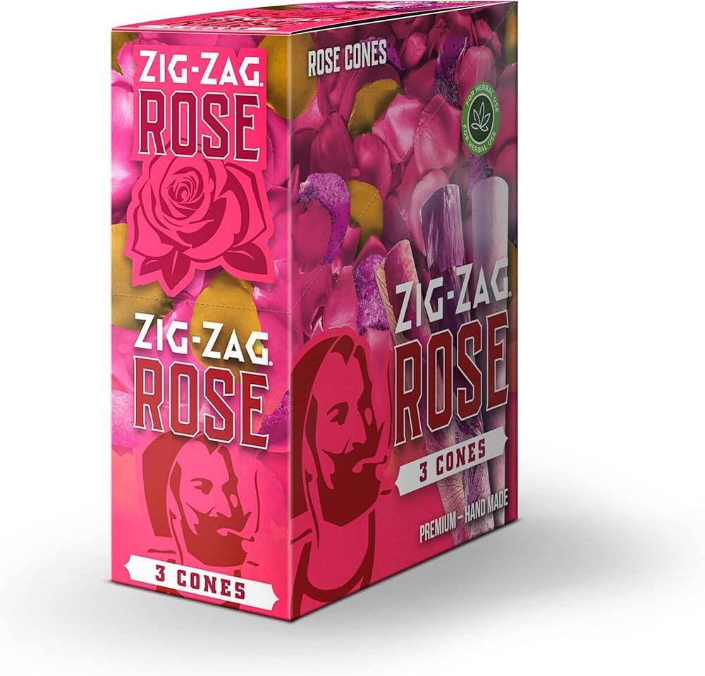 Zig Zag Rose Cones 3 Cones (8 pack)