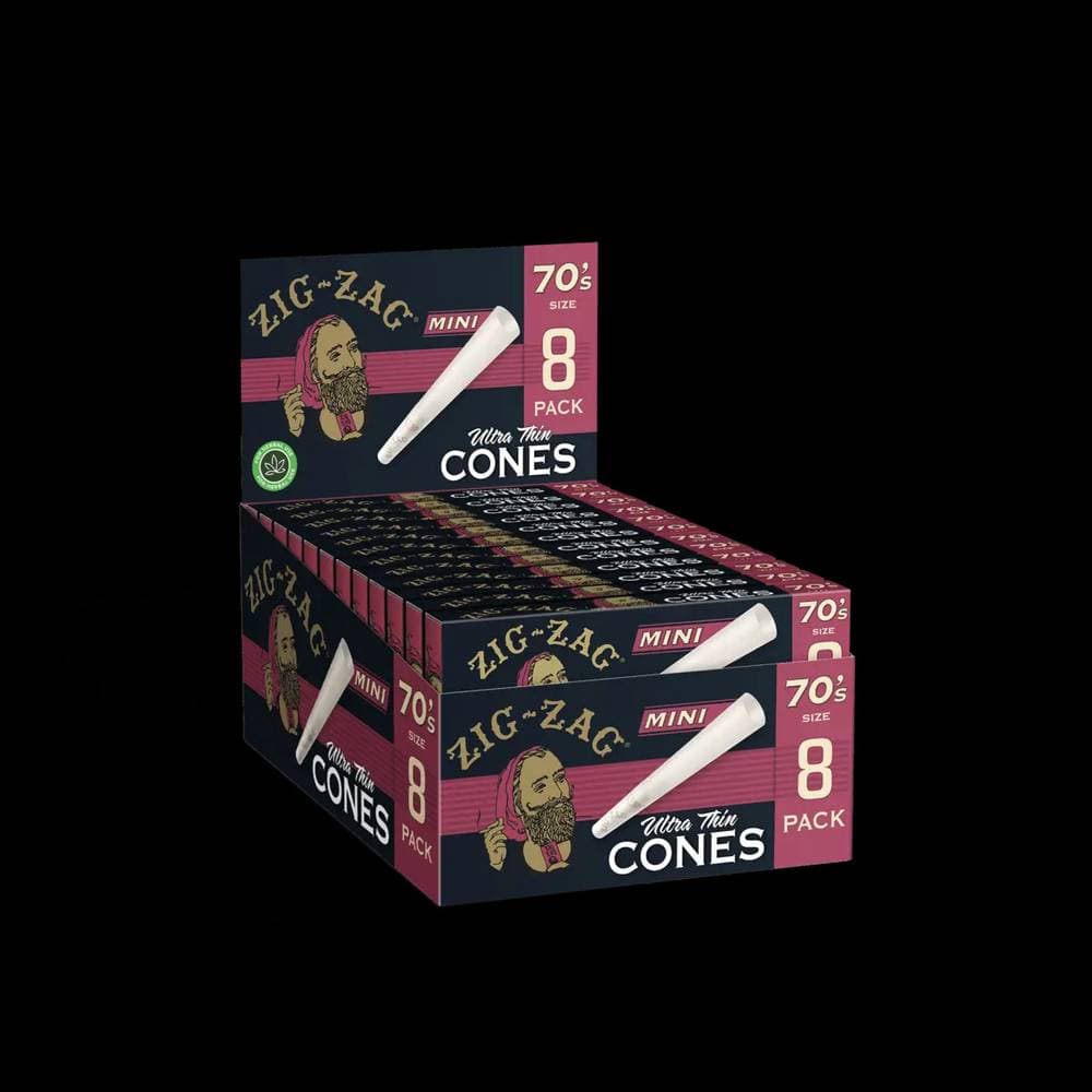 Zig Zag Mini 70's Ultra Thin Cones (8 Pack)