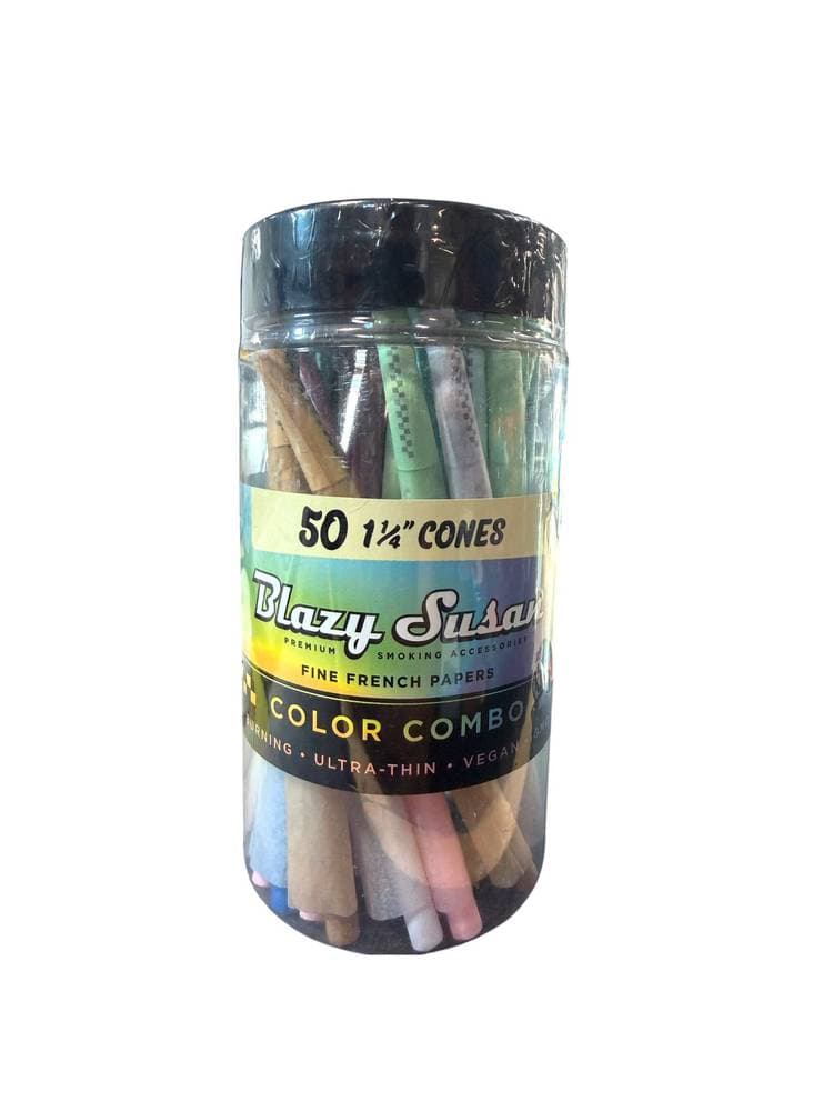 Blazy Susan Rainbow Cones 1 1/4 Size (50ct)