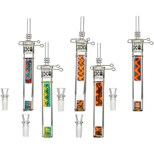 TXNC27 -- 5" Toxic Wigwag Nectar Collector Complete Kit W/ Nail, Clip & Bowl