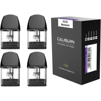 UWELL Caliburn A2 Refillable 0.9 OHM Meshed-H Pod (4Ct)