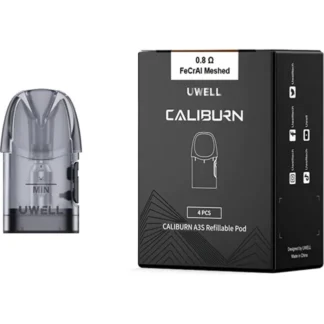 UWELL Caliburn A3S 0.8OHM FeCrAI Meshed Pod (4Ct)