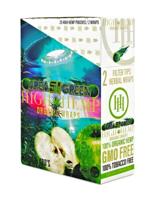High Hemp Organic Hemp Wraps - Area 51 Green